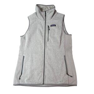 Patagonia Womens Better Sweater Fleece Vest Full-Zip Gray Size L
